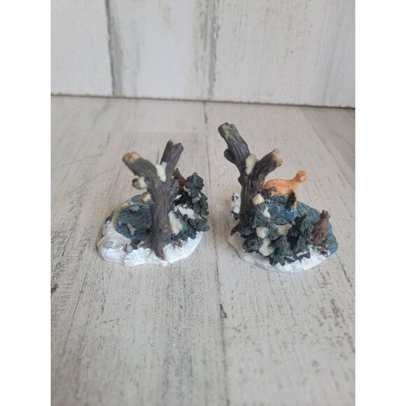 Forest deer AS IS woods scenic village accessory xmas - Picture 7 of 9